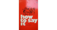 Image of How to say it