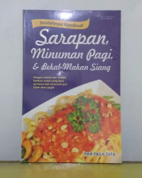 Image of Mudahnya Membuat Minuman Pagi, & Bekal Makan Siang